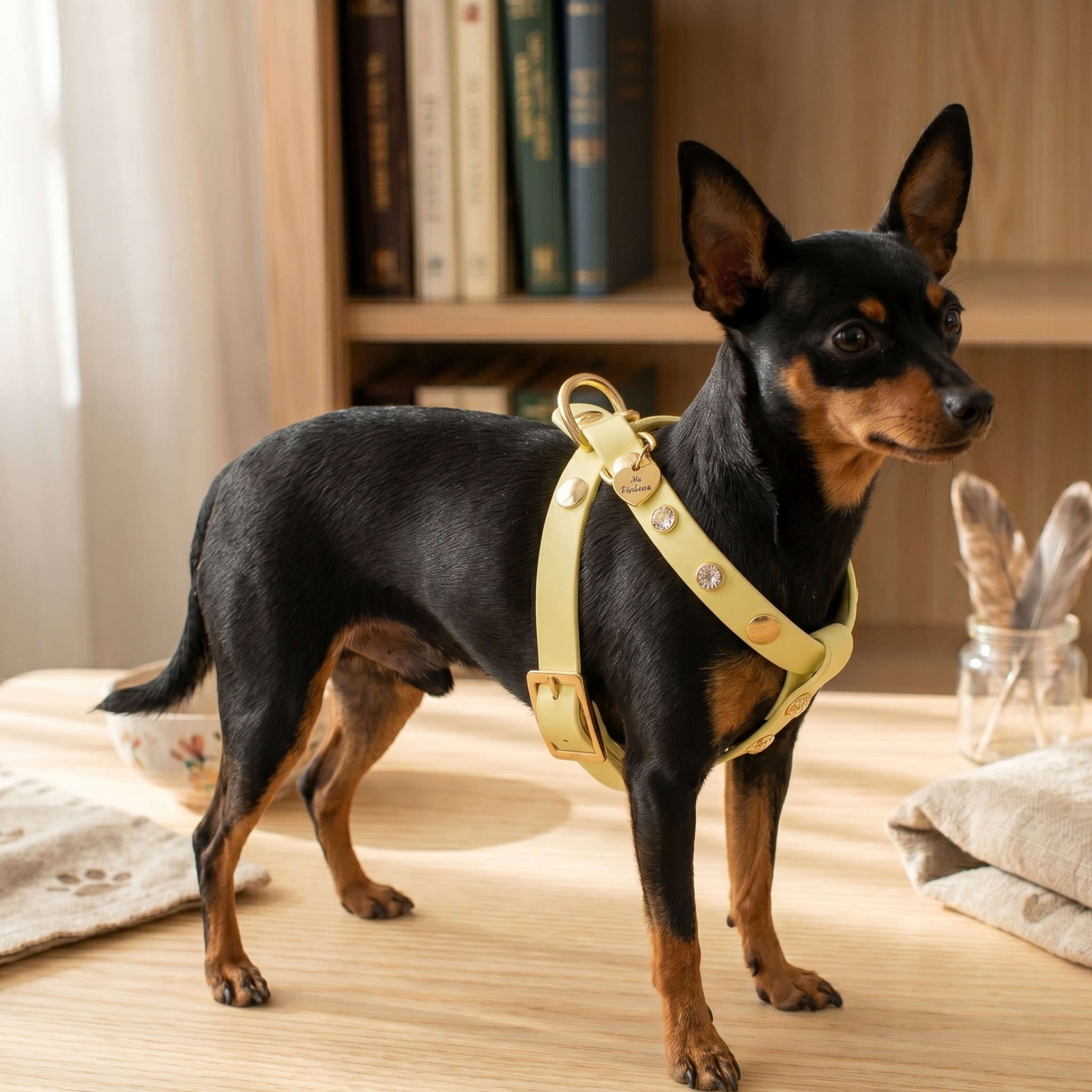 Pettorina per Cani in Biothane Light Gold